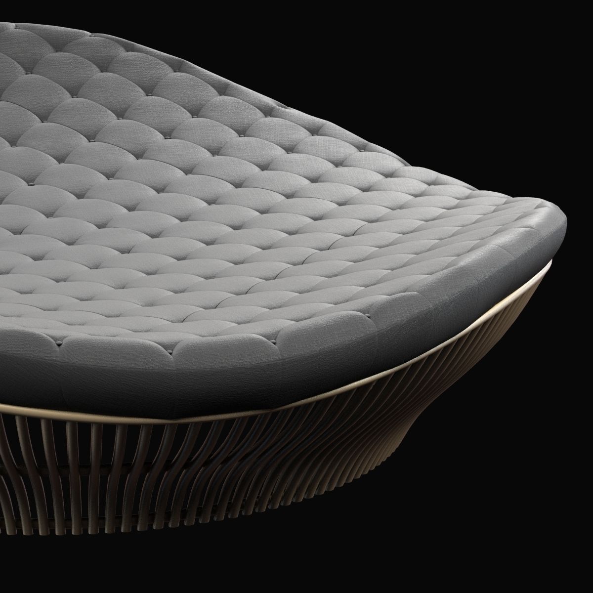Corner 43 Decor Truffle Round Daybed 3D model_12