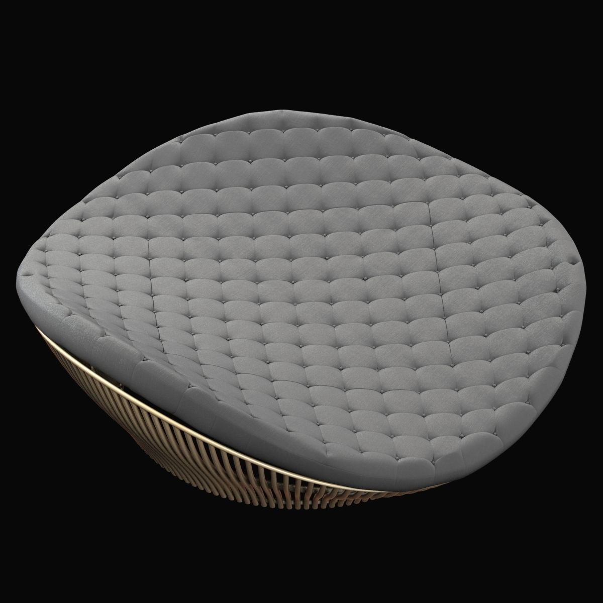 Corner 43 Decor Truffle Round Daybed 3D model_4