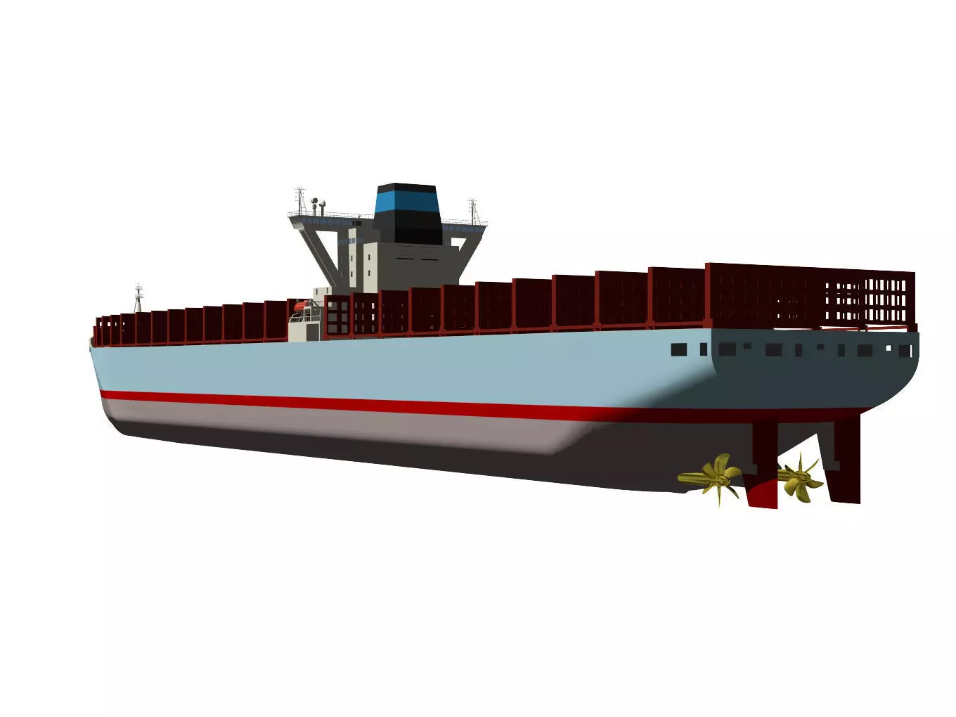 container ship 3D model_4