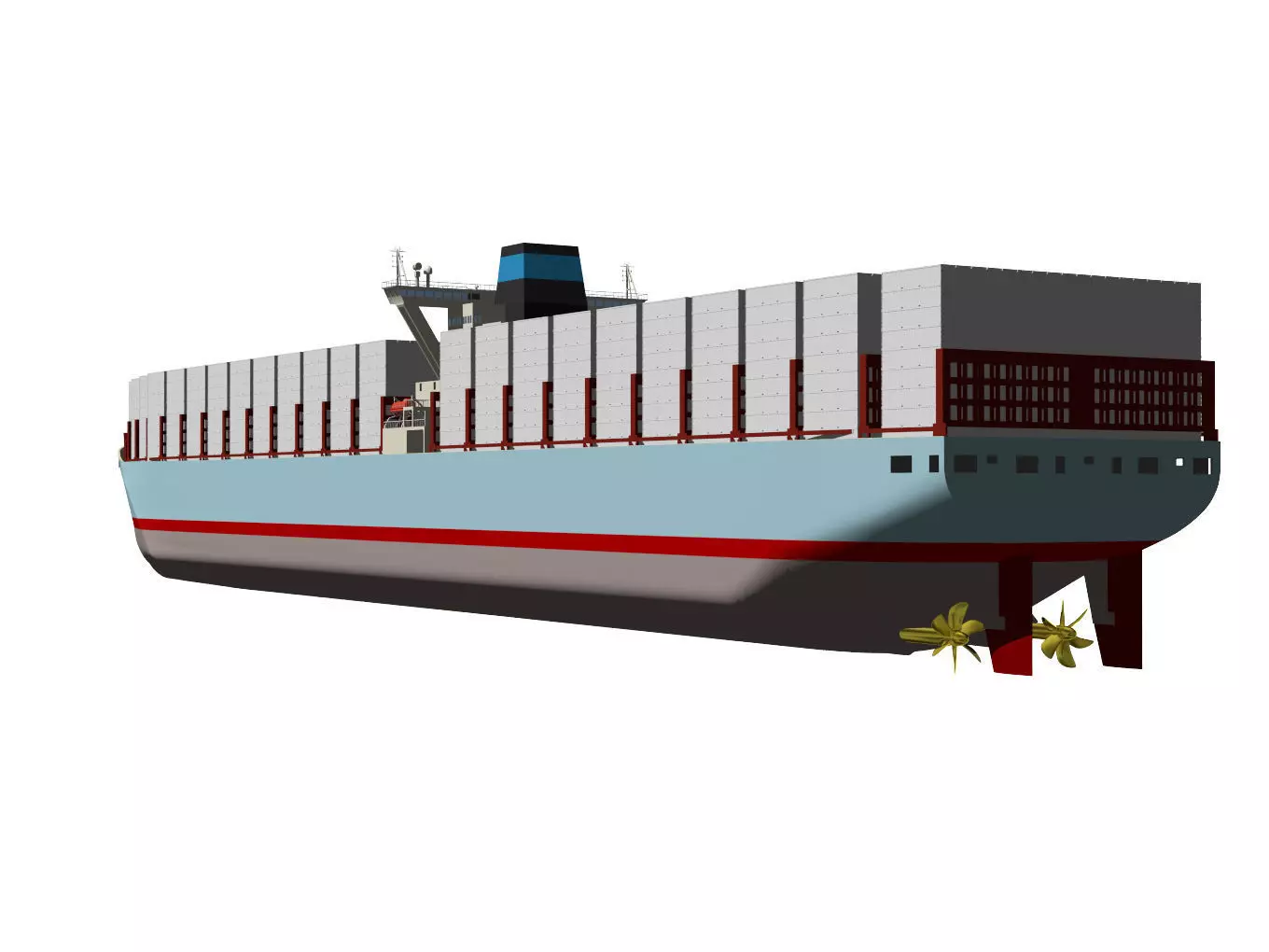 container ship 3D model_3