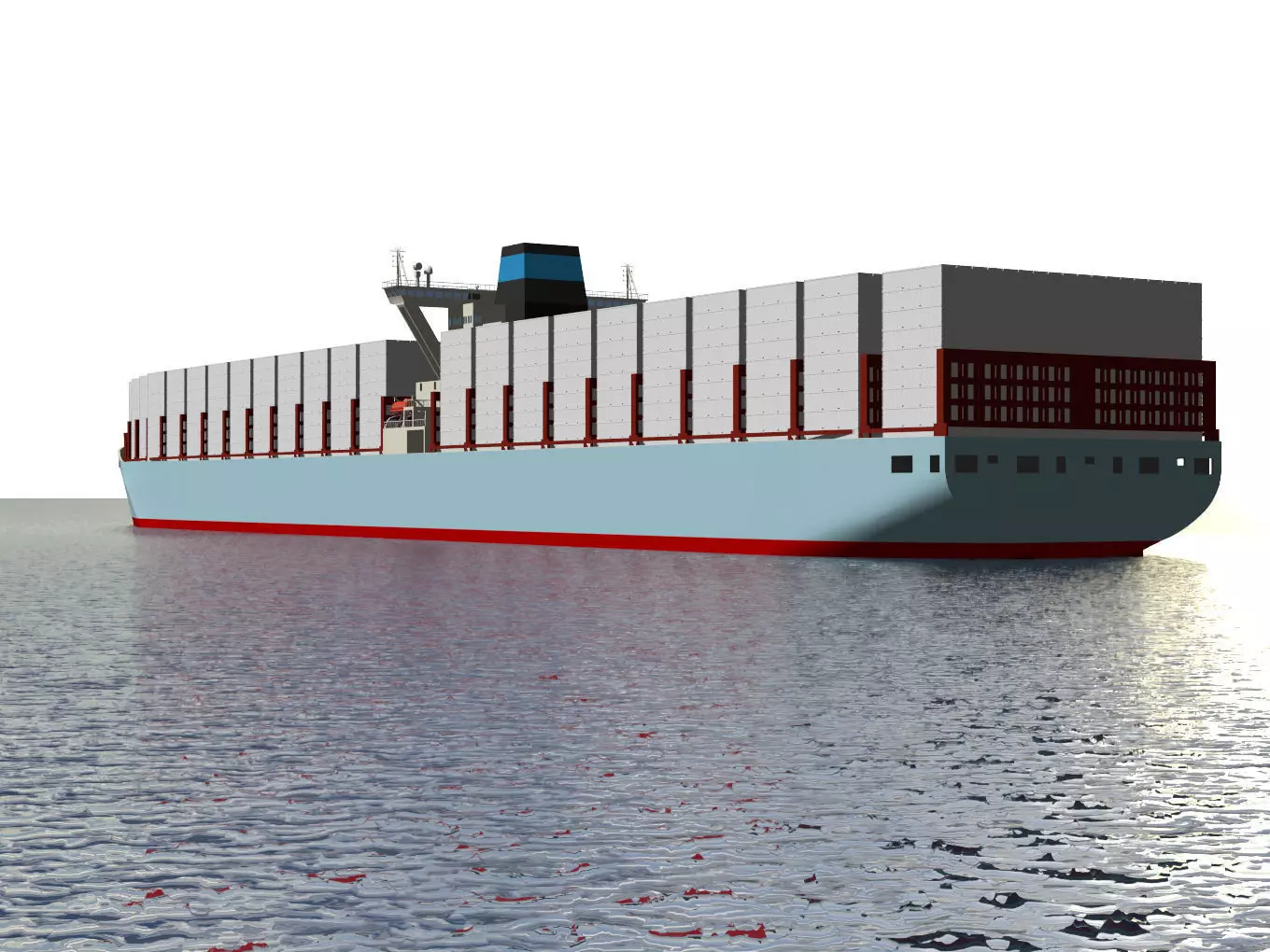 container ship 3D model_5