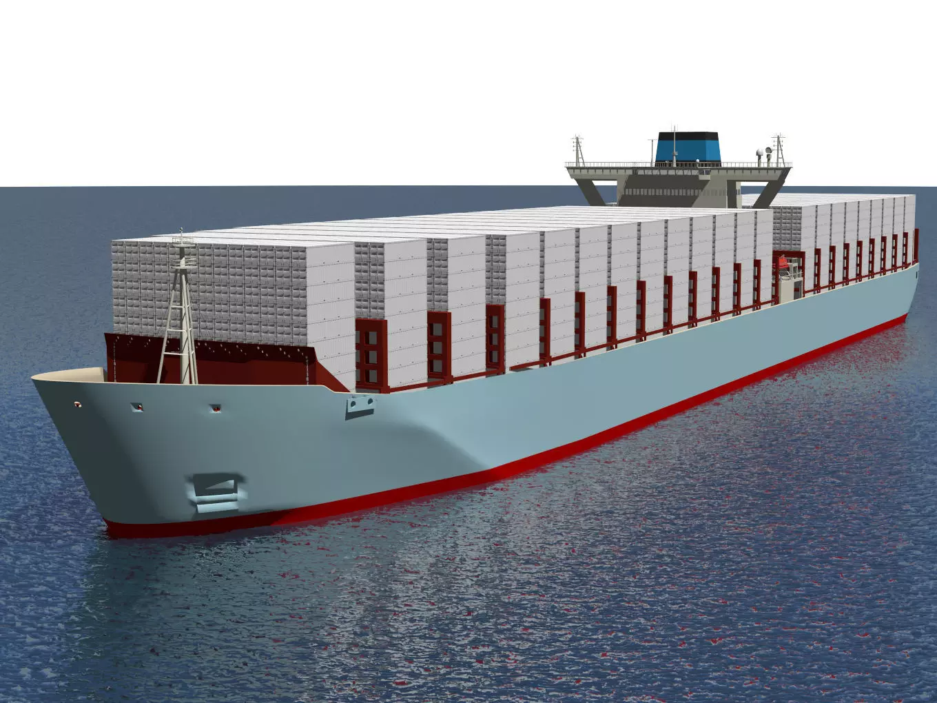 container ship 3D model_8