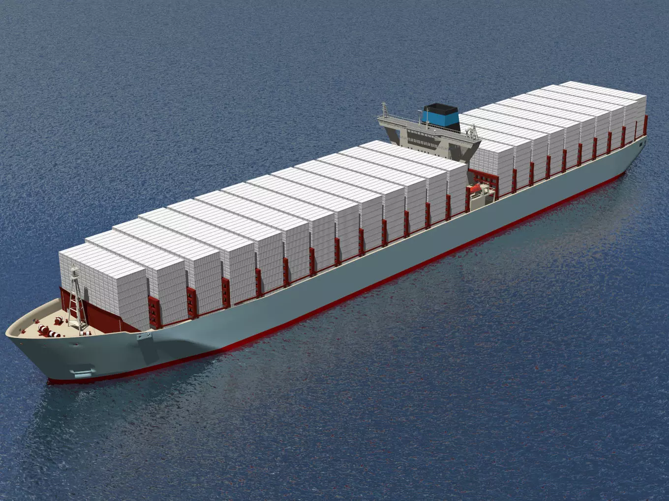 container ship 3D model_2