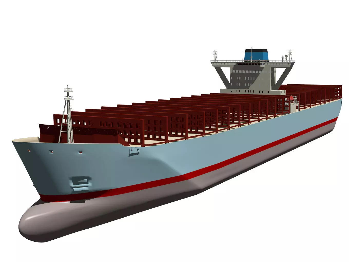 container ship 3D model_7