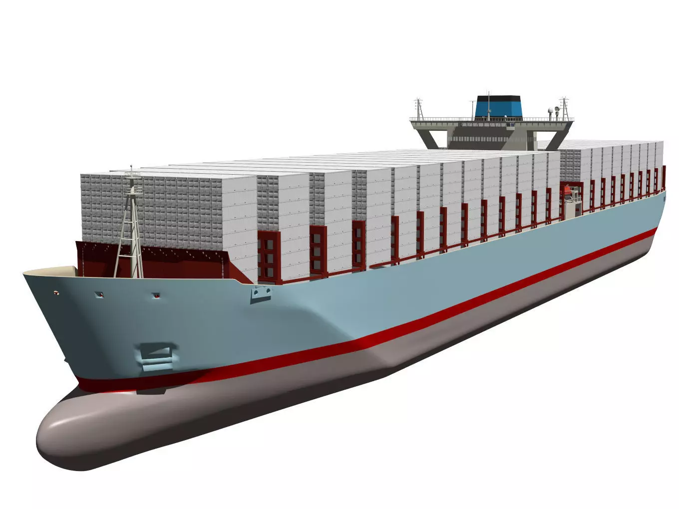 container ship 3D model_6