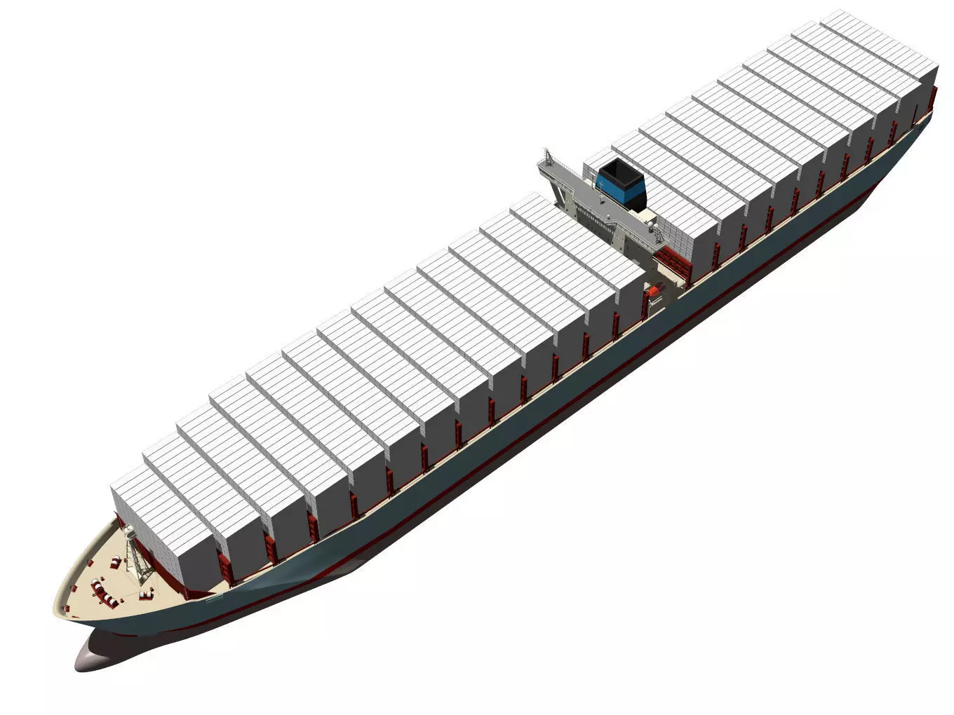 container ship 3D model_9