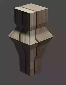 Pillar wooden column