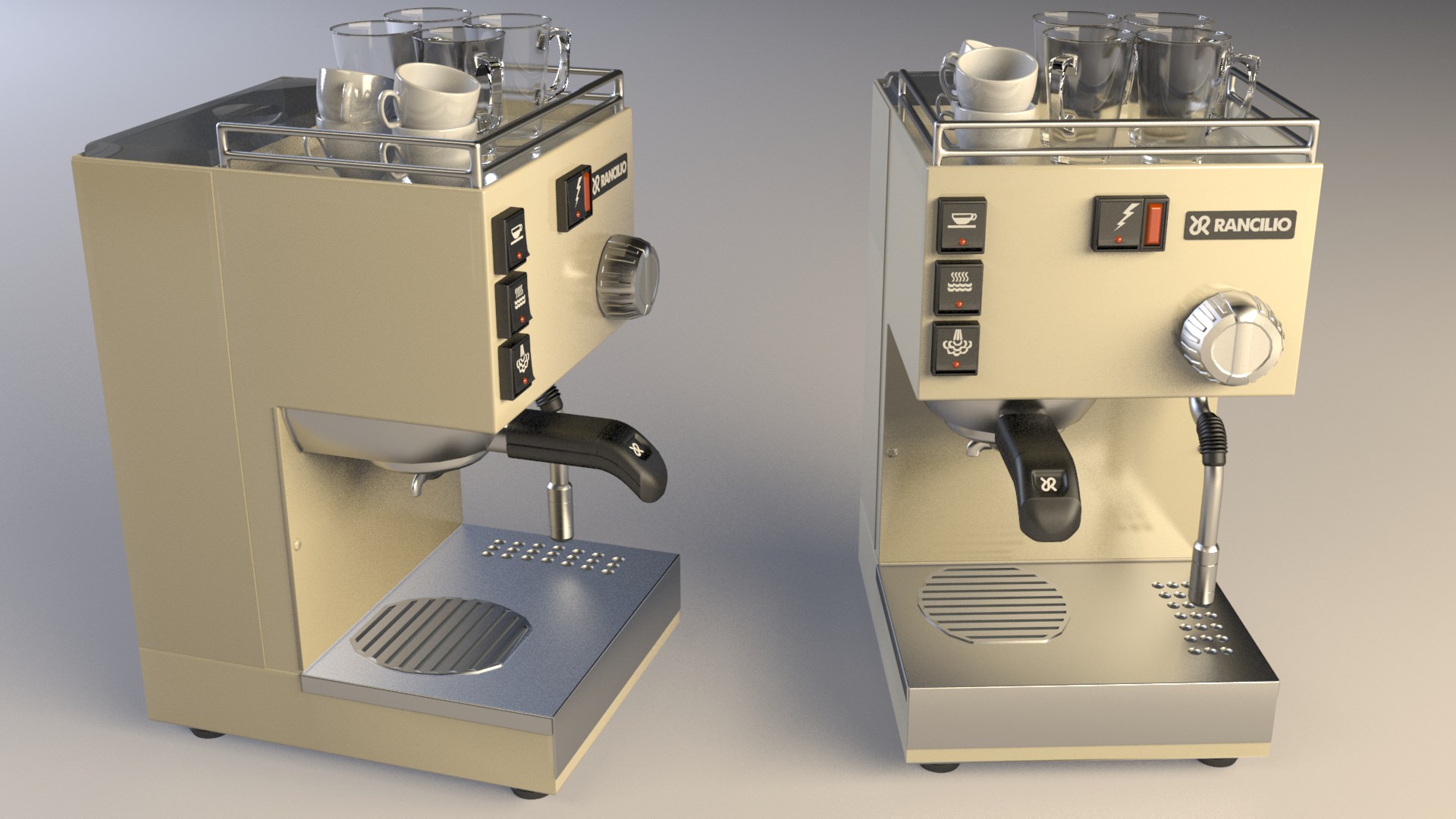 Rancilio Espresso Machine 3D model_1