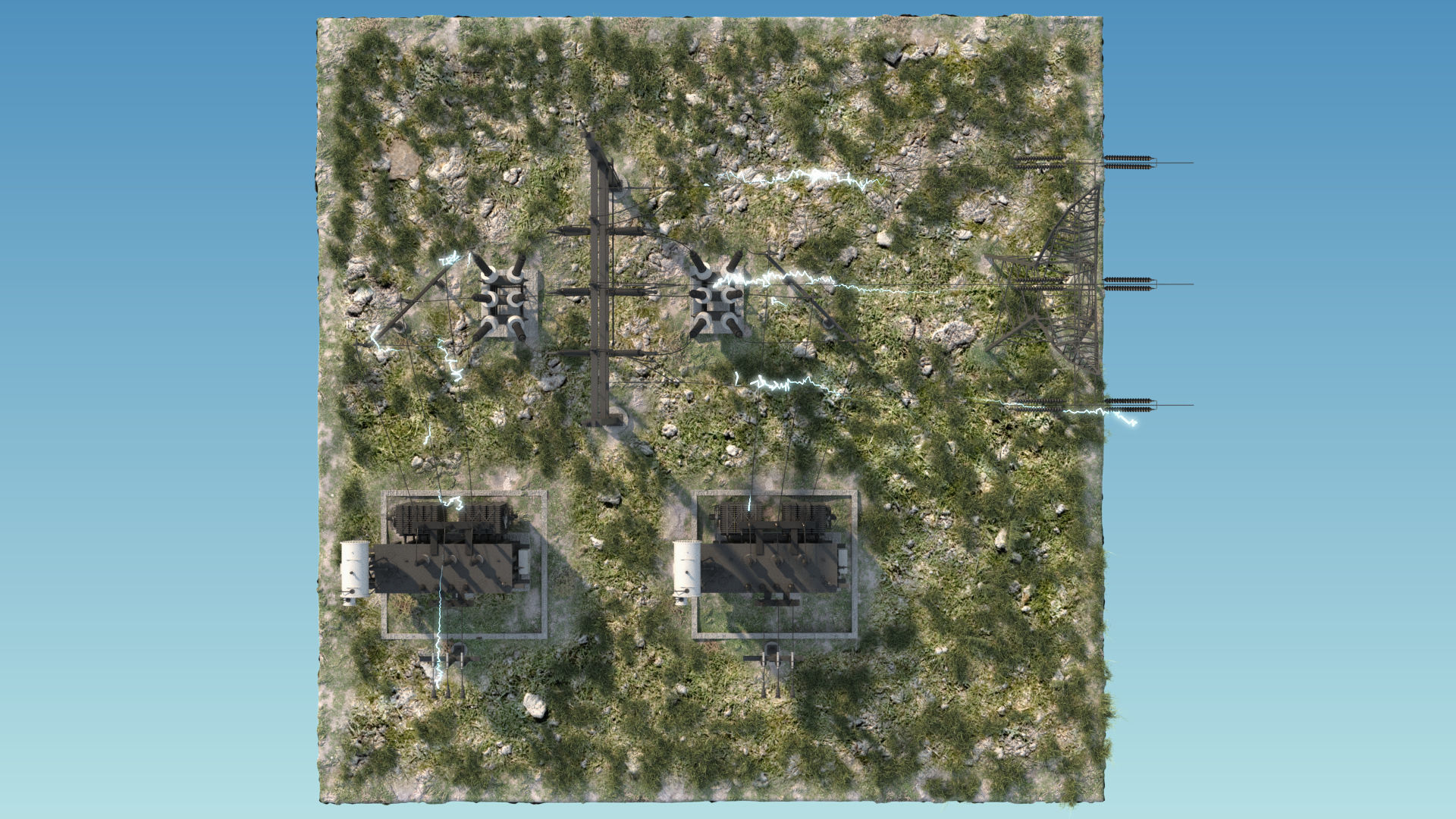 Electrical Substation 3D model_10