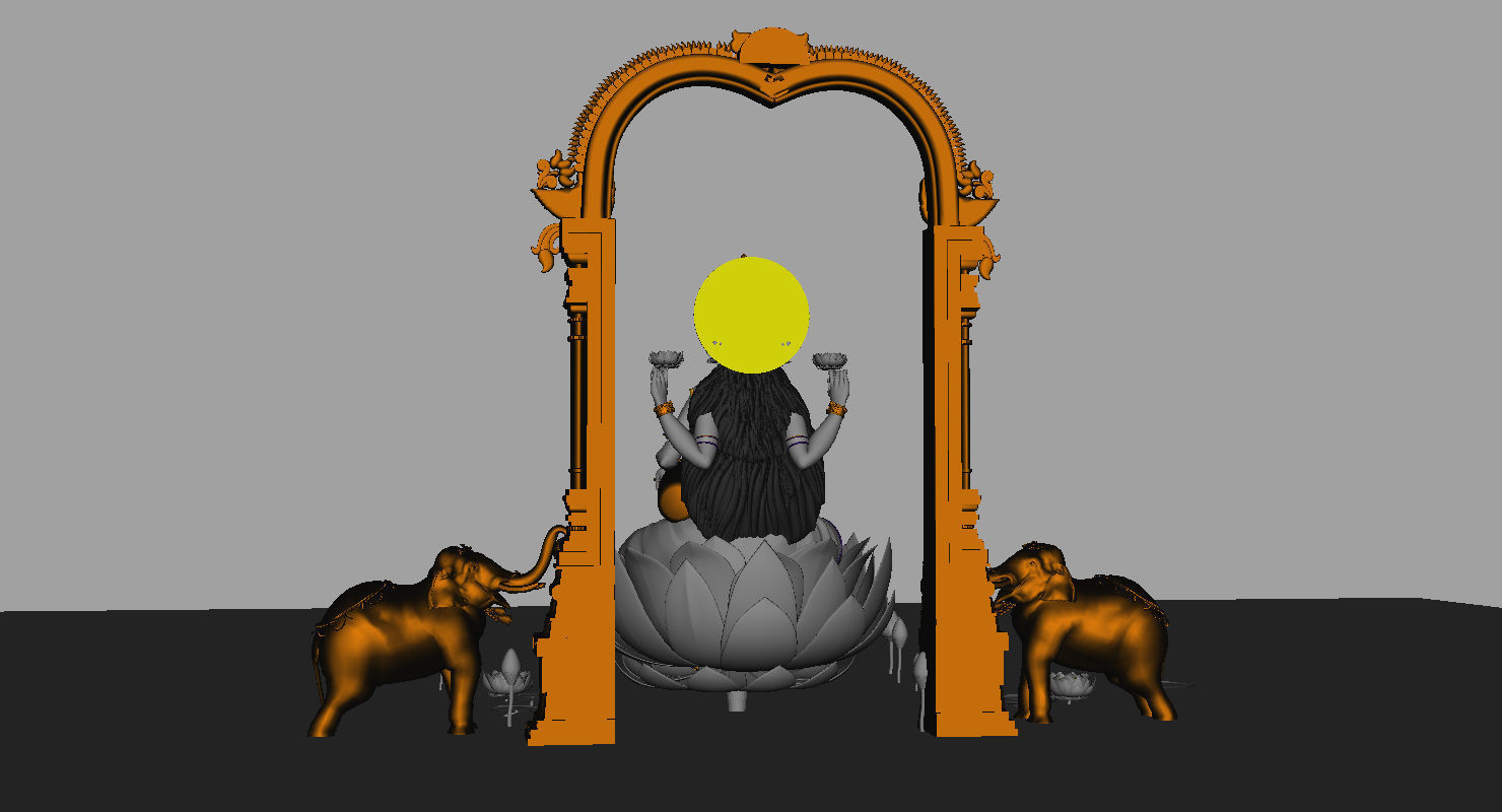 god lakshmi 3d model 3D model_16