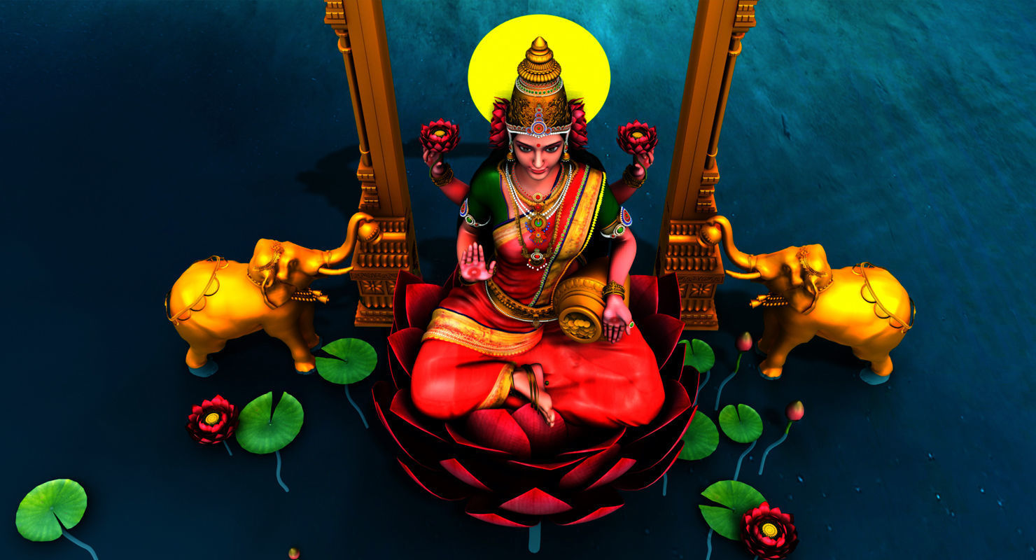 god lakshmi 3d model 3D model_18