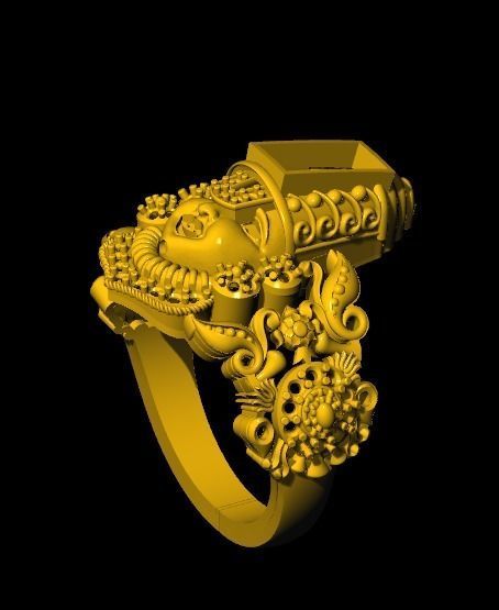 Balaji ring  3D print model_2