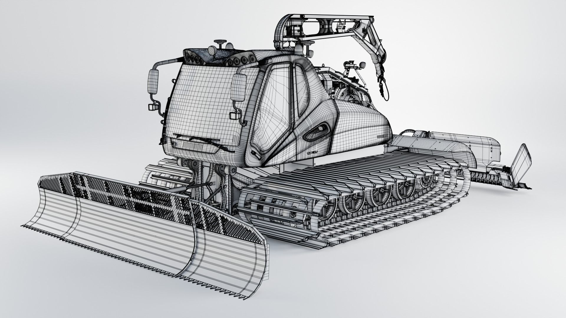 Prinoth Leitwolf Snow Groomer 3D model_2