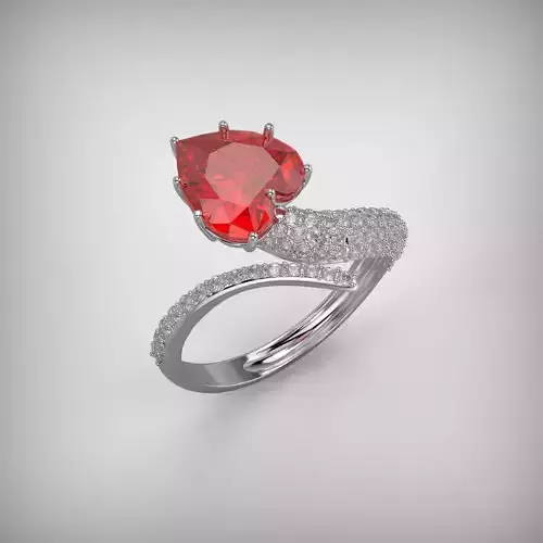 200228 Ring Heart 9x8mm