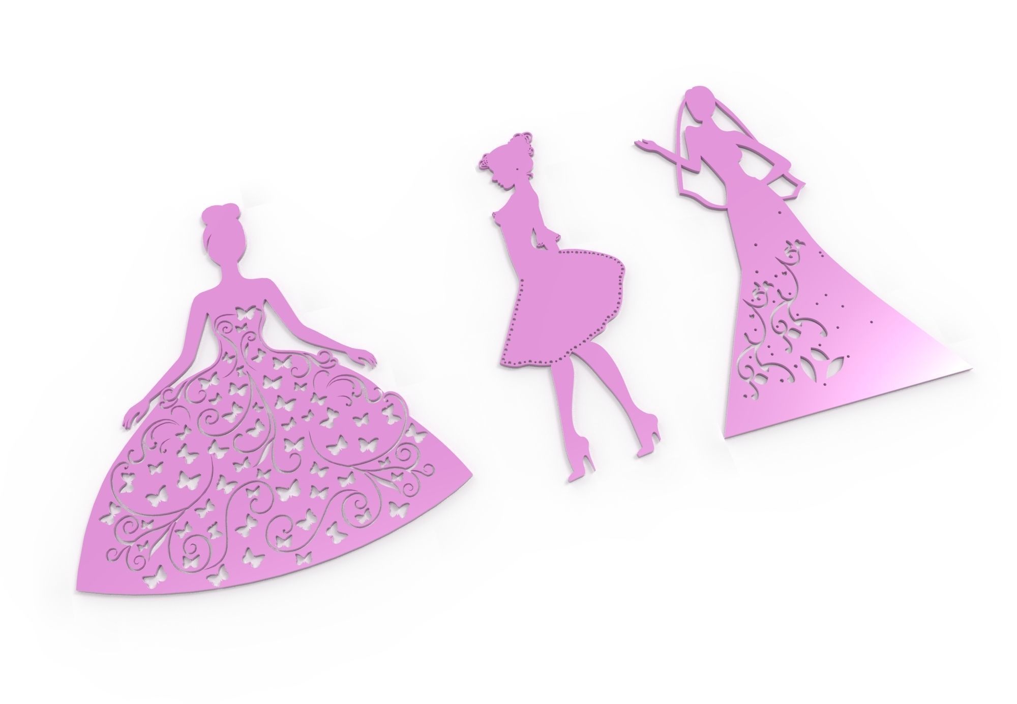 21 3D Decorative wall panels - screen SET 042 3D model_8