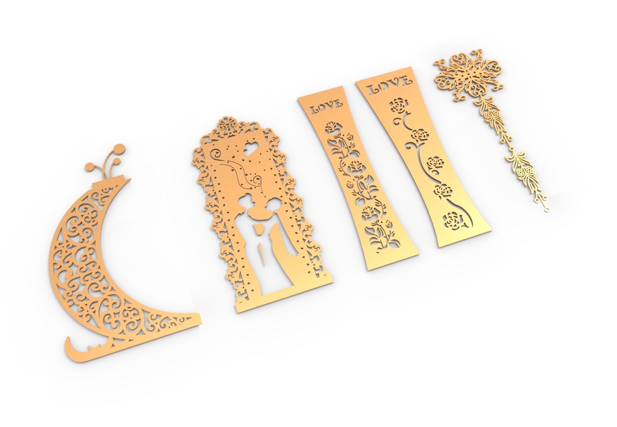 21 3D Decorative wall panels - screen SET 042 3D model_2