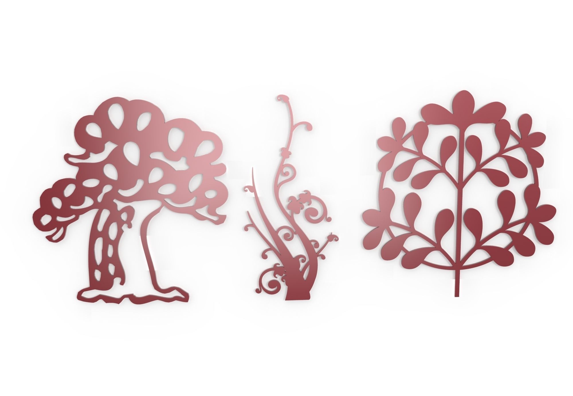 21 3D Decorative wall panels - screen SET 042 3D model_6