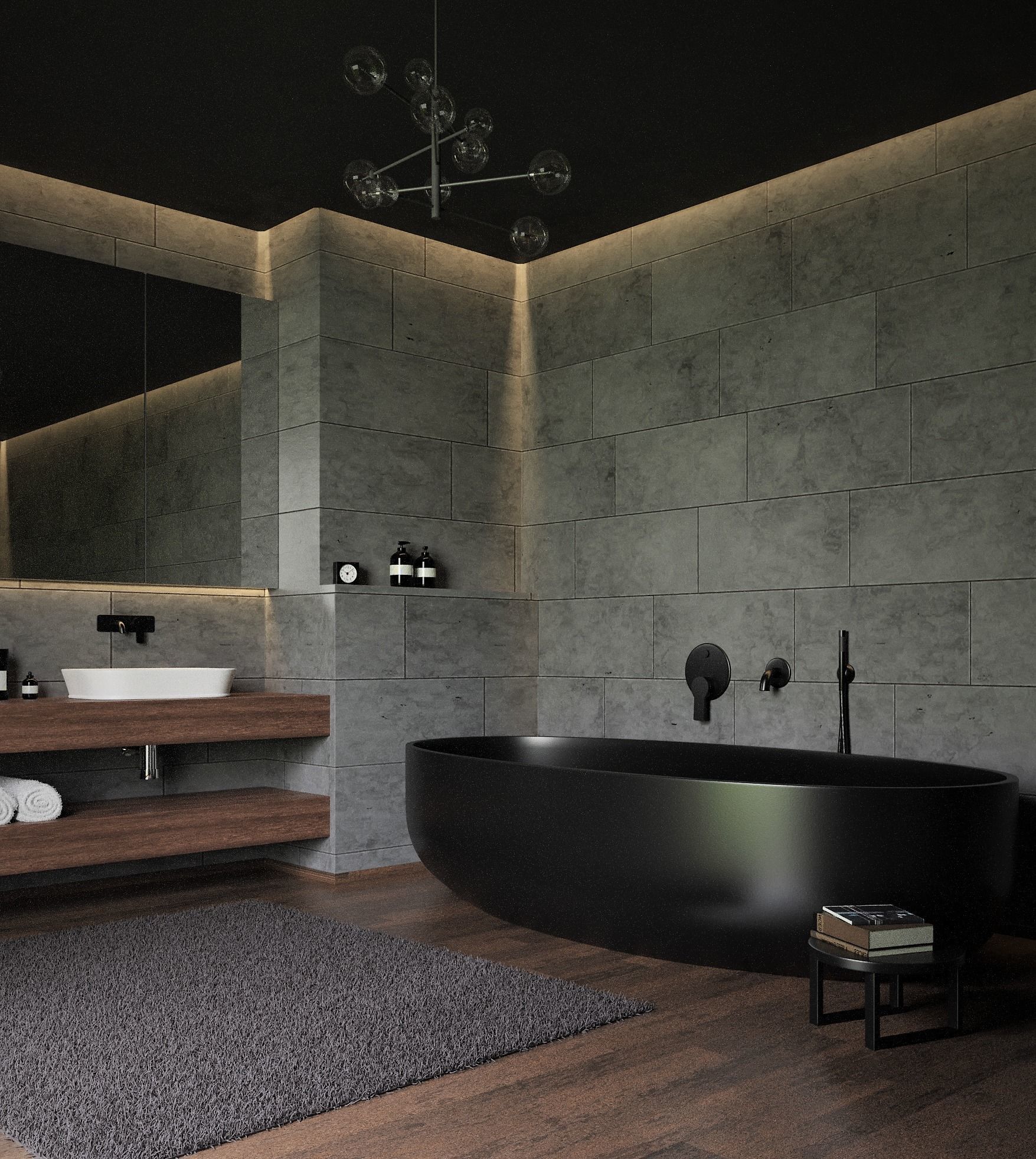 Bathroom Scene 3D model_3