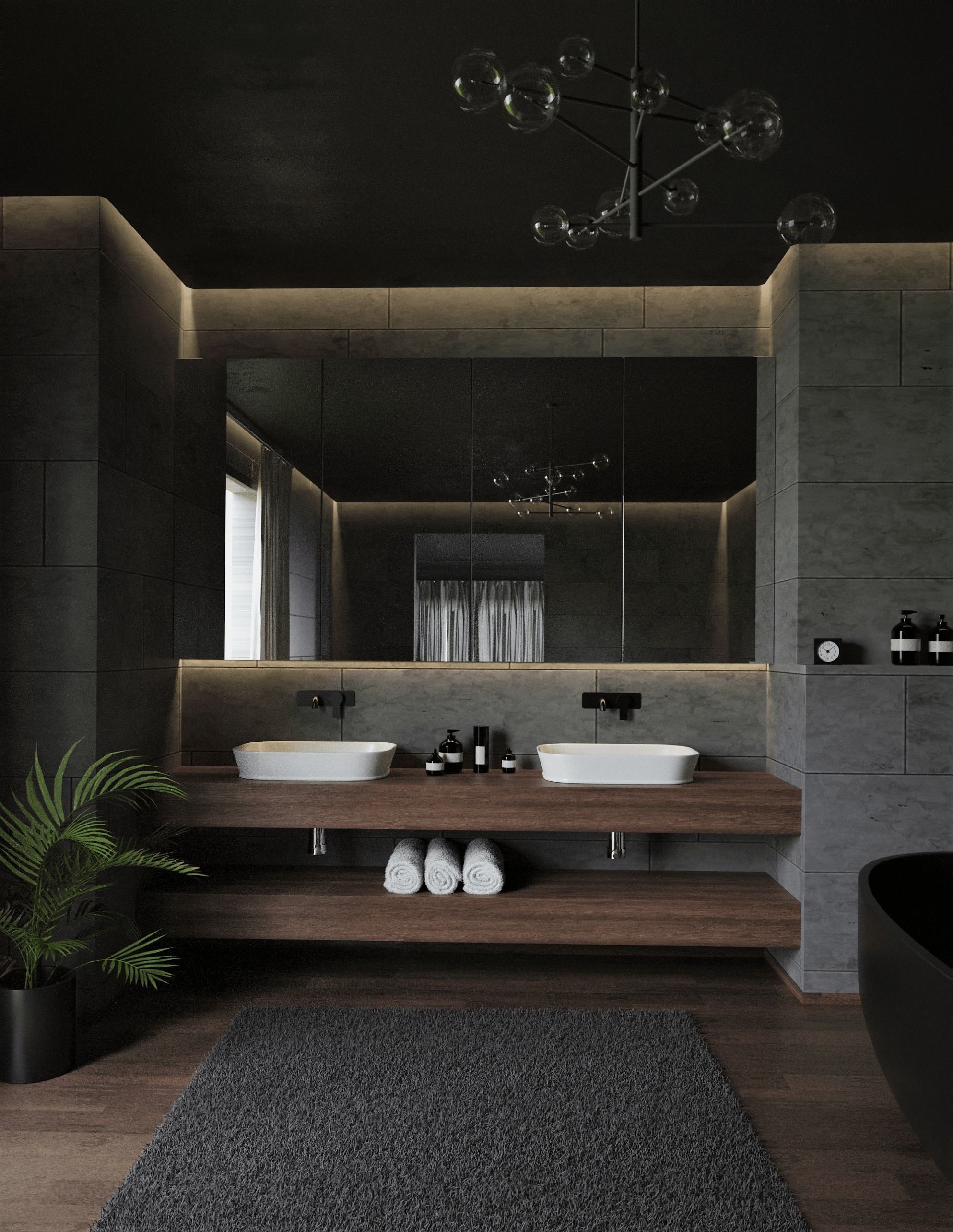 Bathroom Scene 3D model_1