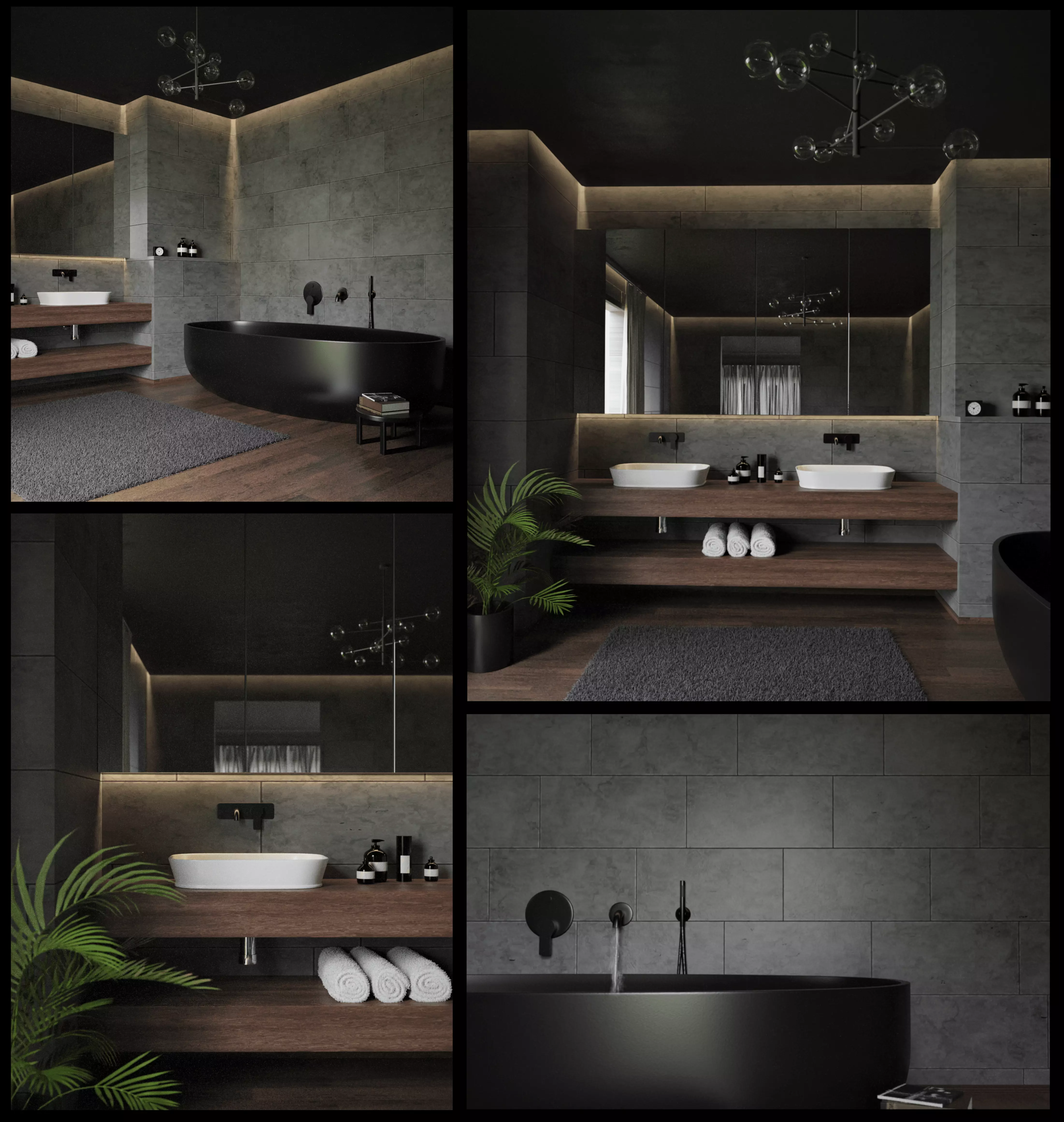 Bathroom Scene 3D model_0