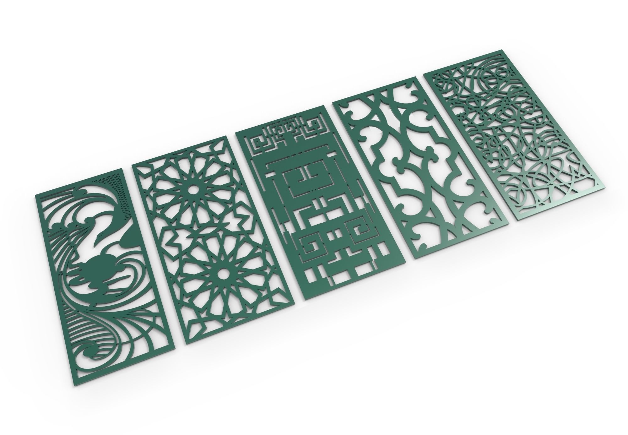 28 3D Decorative wall panels - screen SET 044 3D model_8