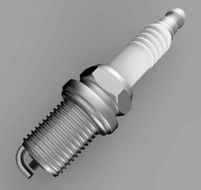 Spark Plug 3D model_3