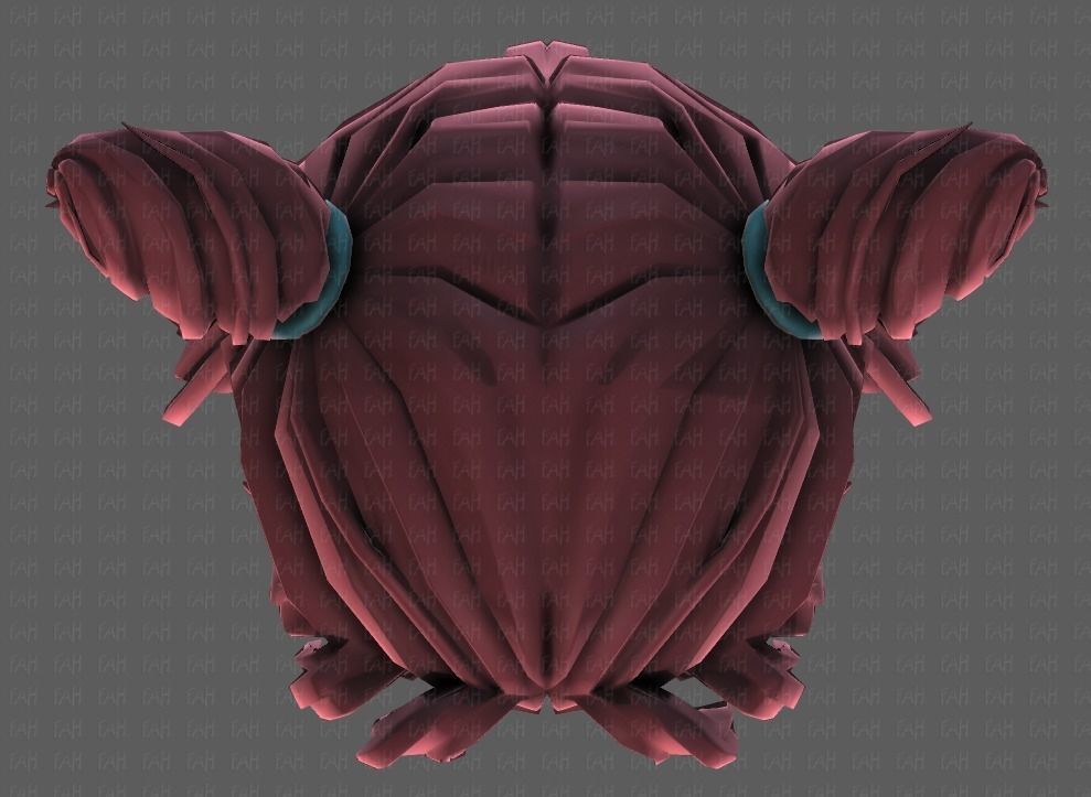 3D Hair style for girl V85 Low-poly 3D model_35