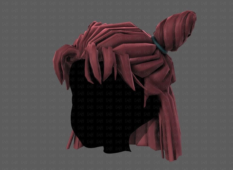 3D Hair style for girl V85 Low-poly 3D model_24