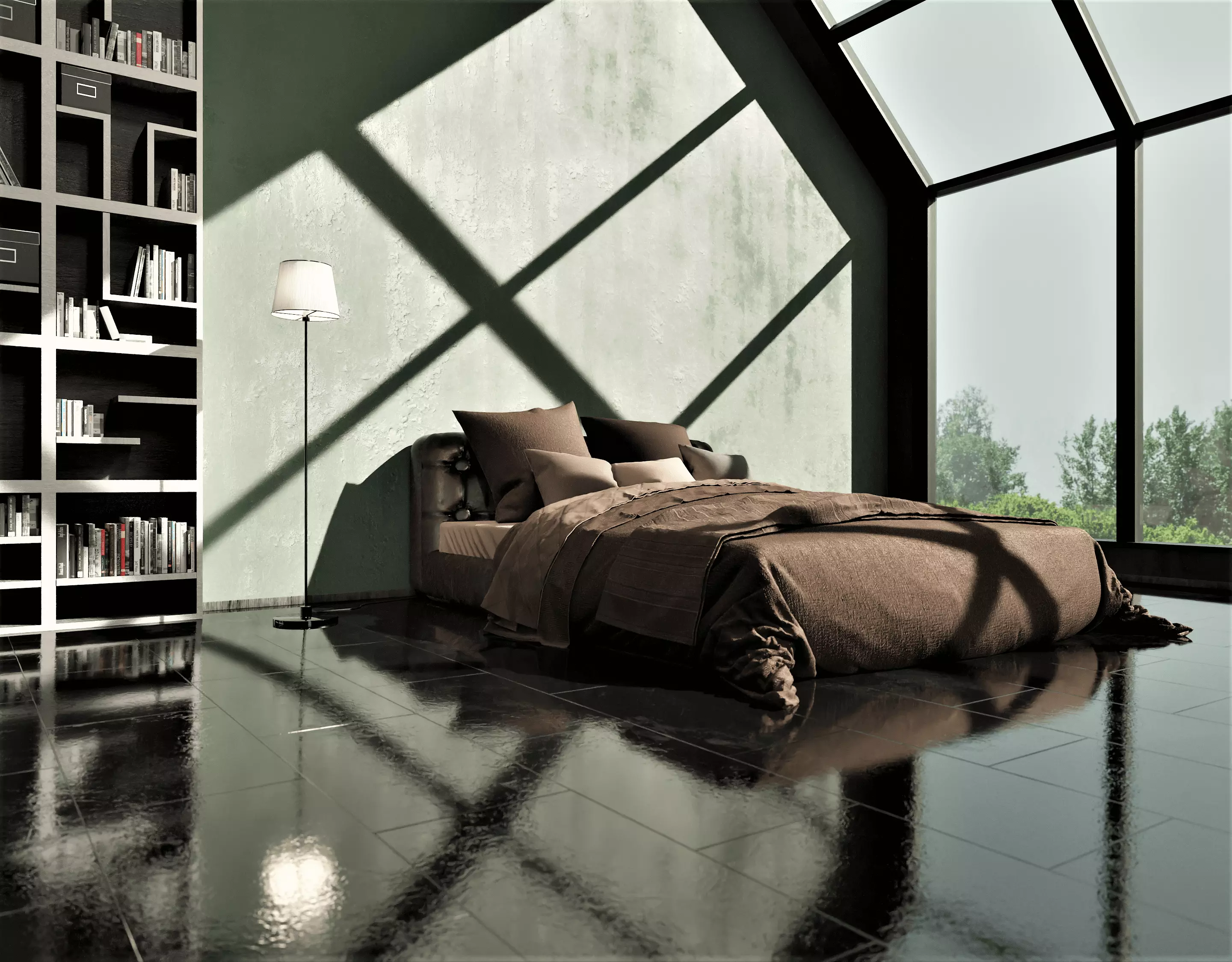 Modern Bedroom 3D model_0