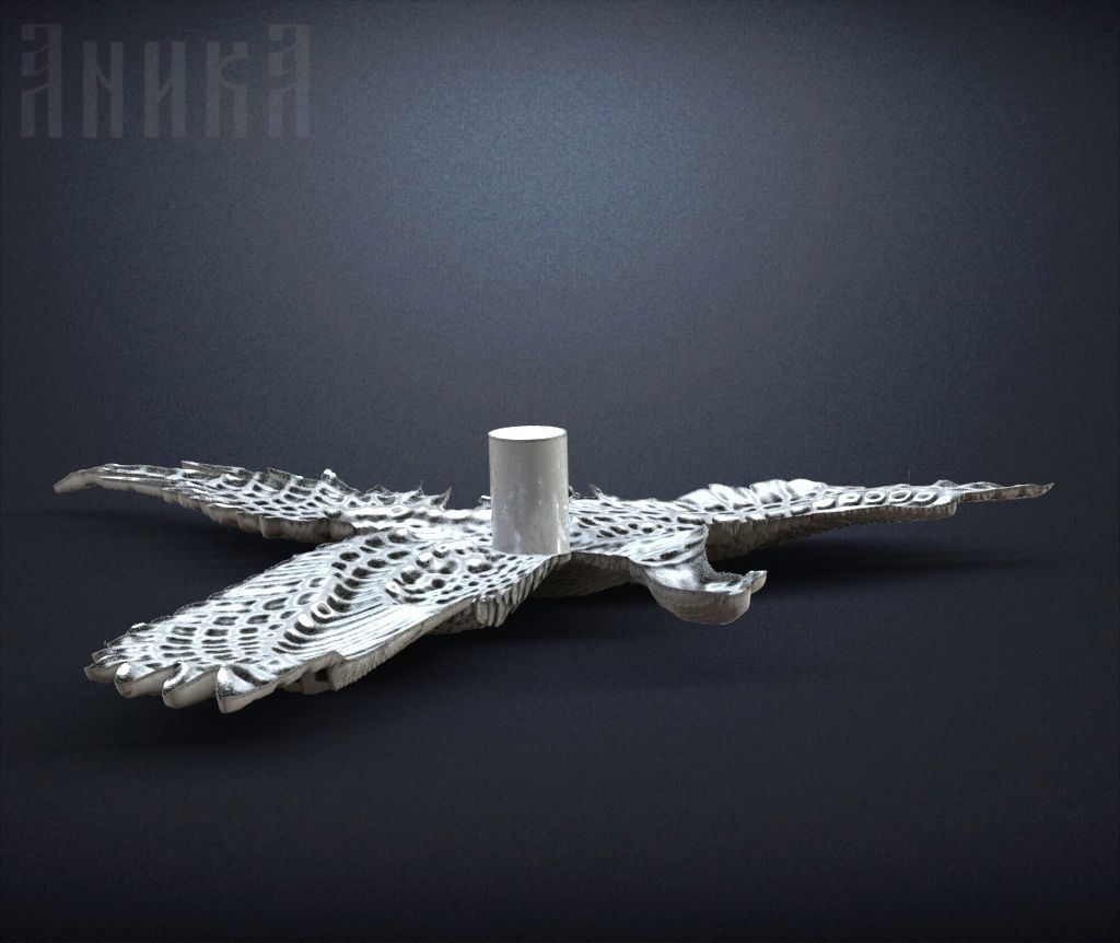 Badge Pheasant bird 3D print model_4