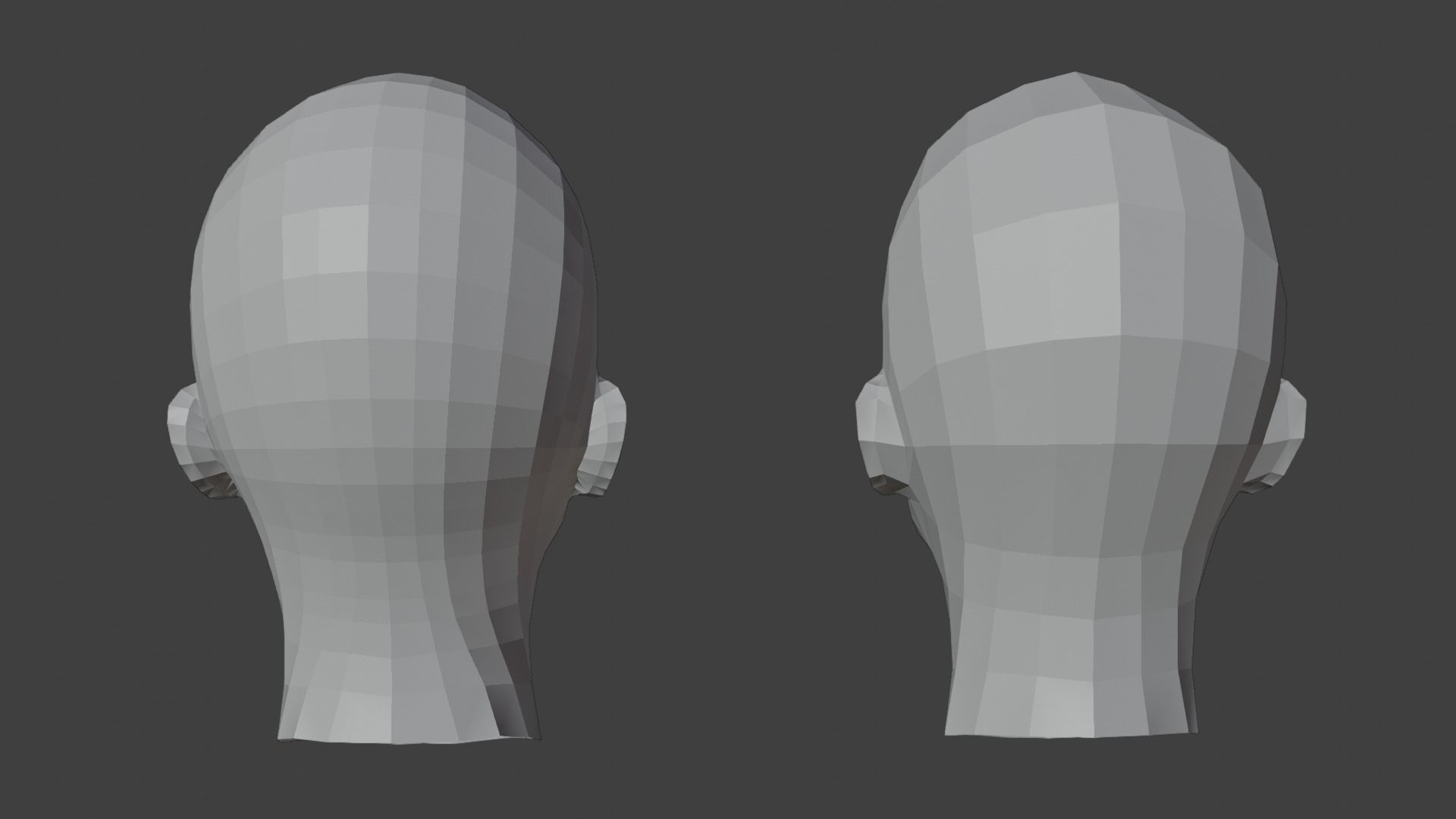 Female Heads Low-poly 3D Model Low-poly 3D model_19