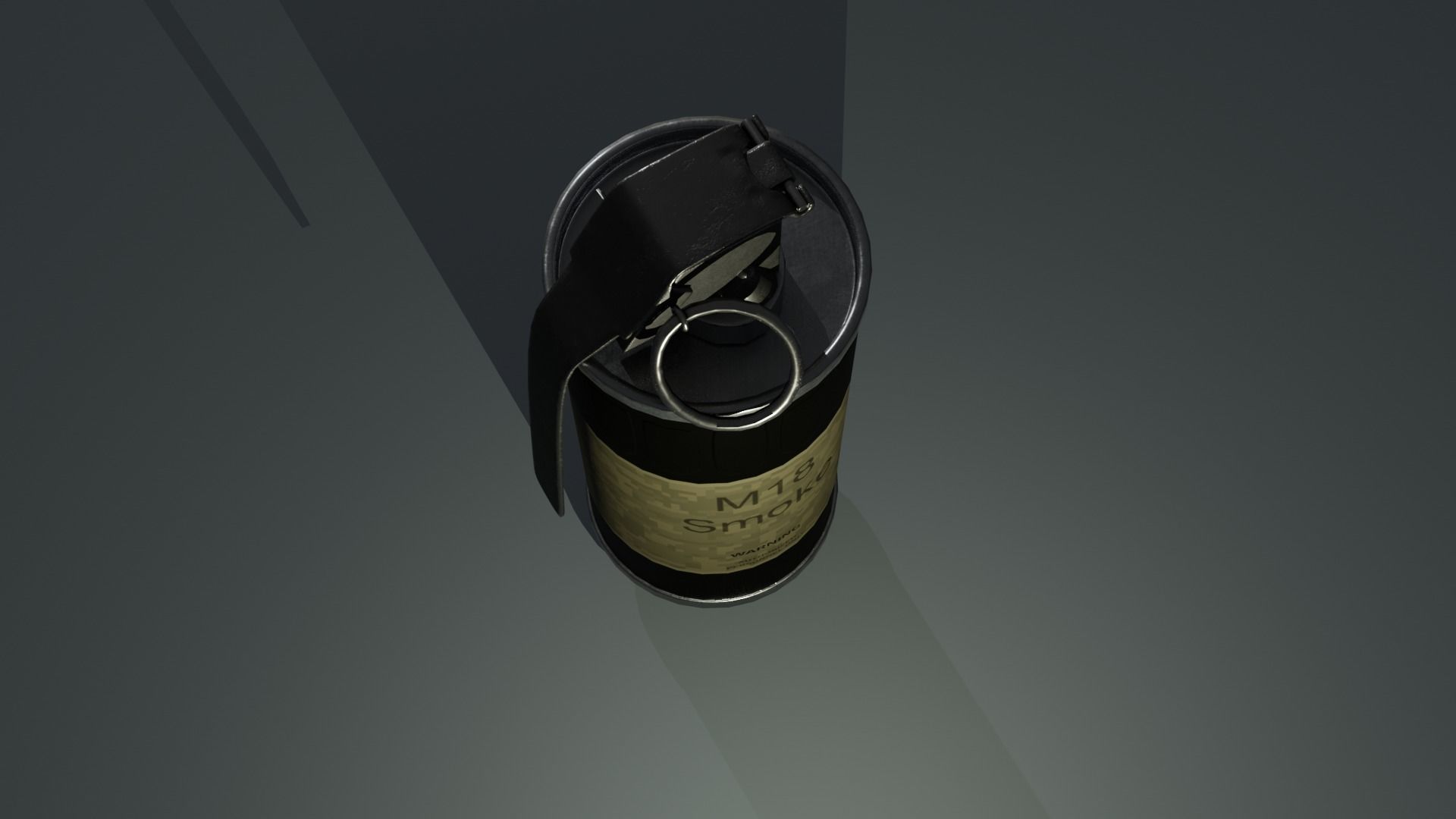 smoke grenade Low-poly 3D model_4
