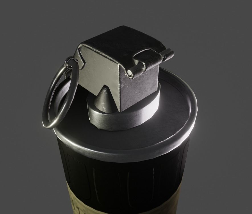 smoke grenade Low-poly 3D model_19