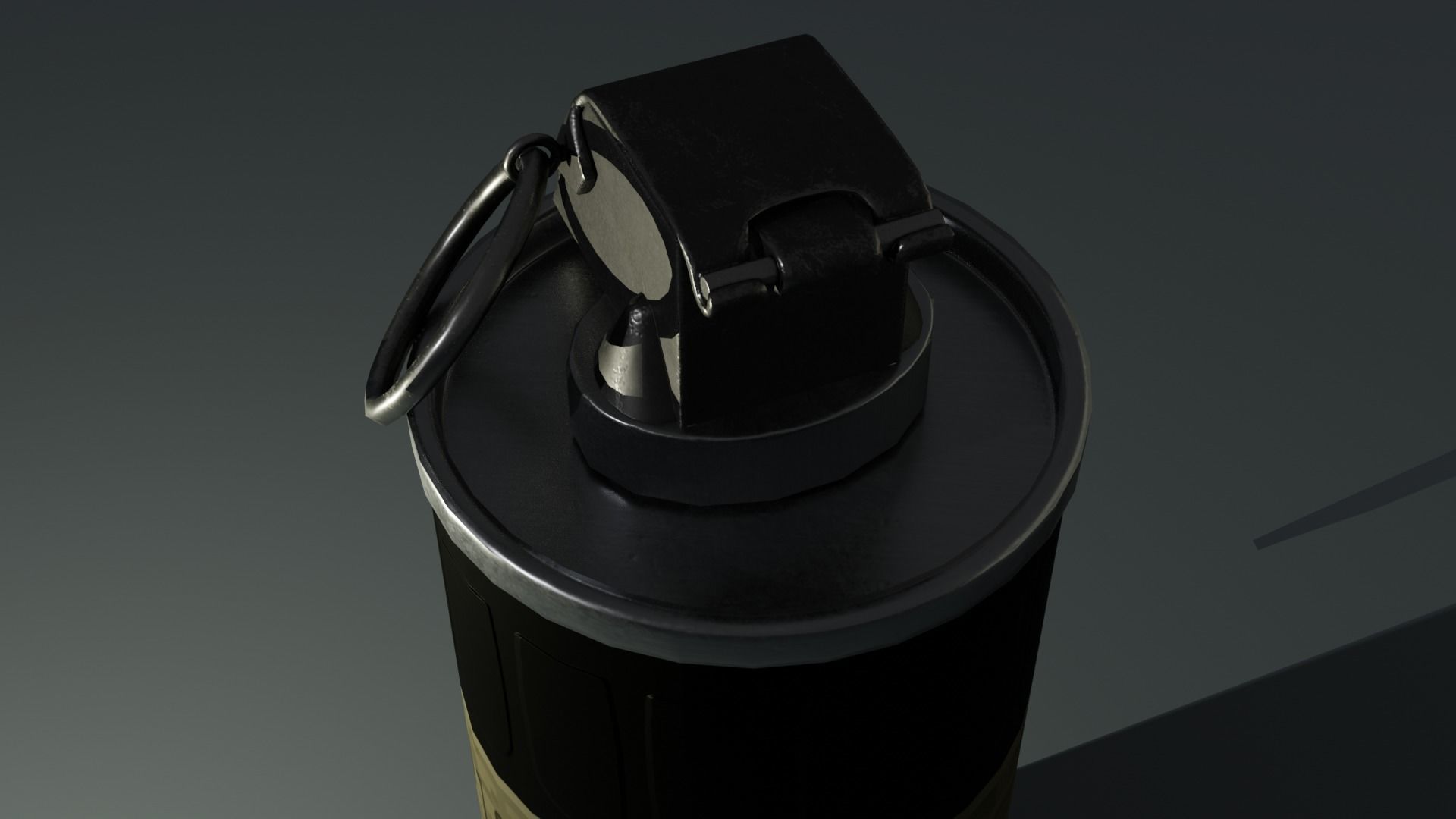 smoke grenade Low-poly 3D model_3