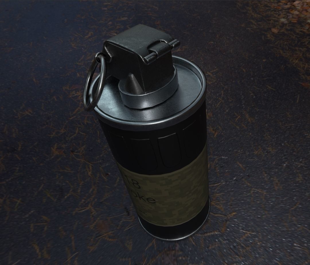 smoke grenade Low-poly 3D model_11