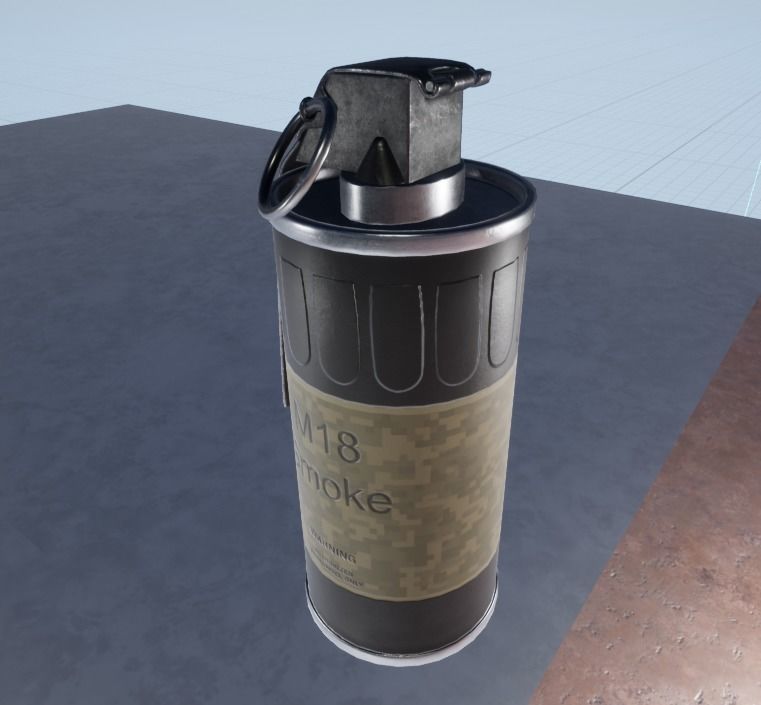 smoke grenade Low-poly 3D model_16