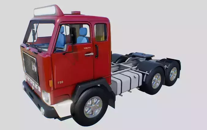 Volvo F88 Low Poly Low-poly 3D model