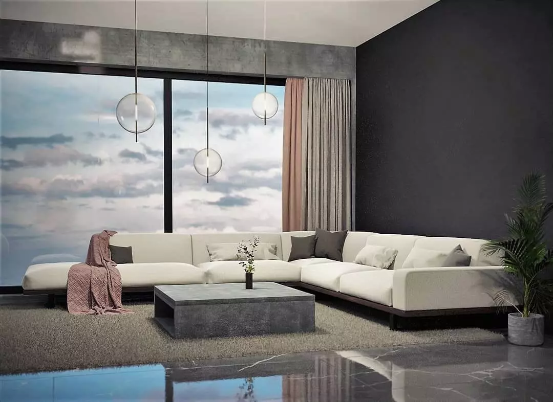 Luxurious Living Room 3D model