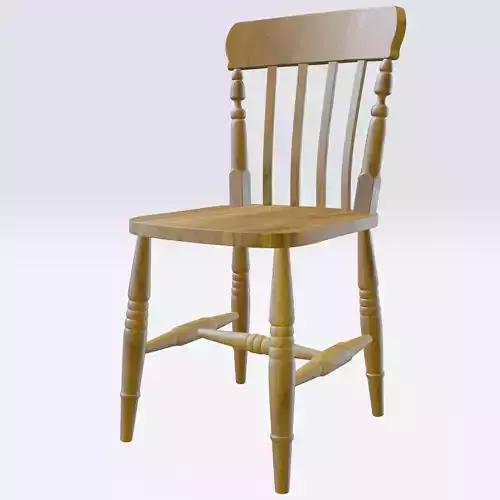 Wooden farmhouse dining chair 