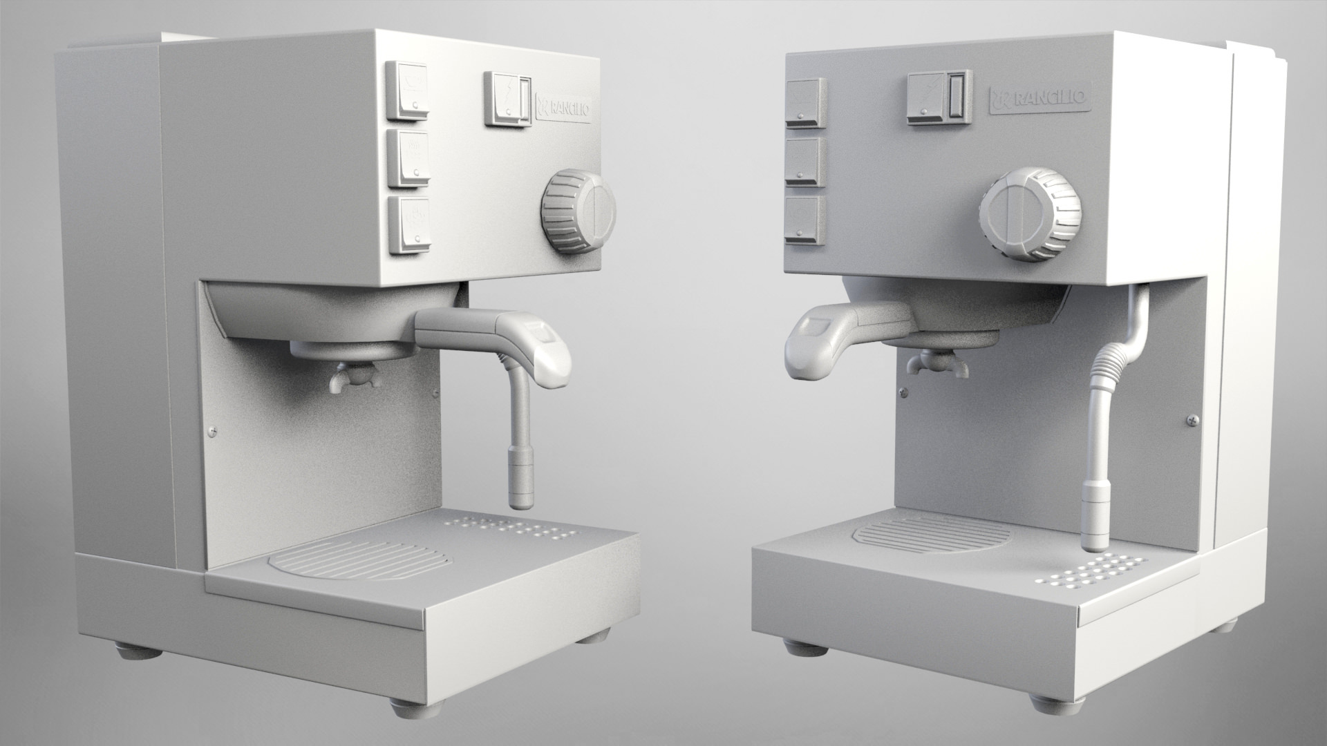 Rancilio Original Espresso Machine 3D model_4