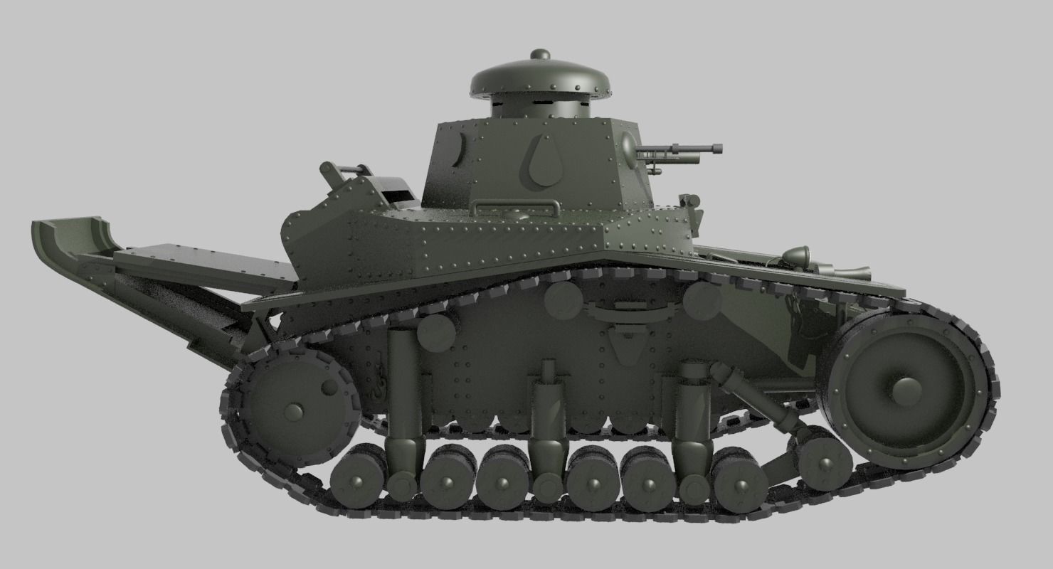 3D model Tank T-18 VR / AR / low-poly | CGTrader