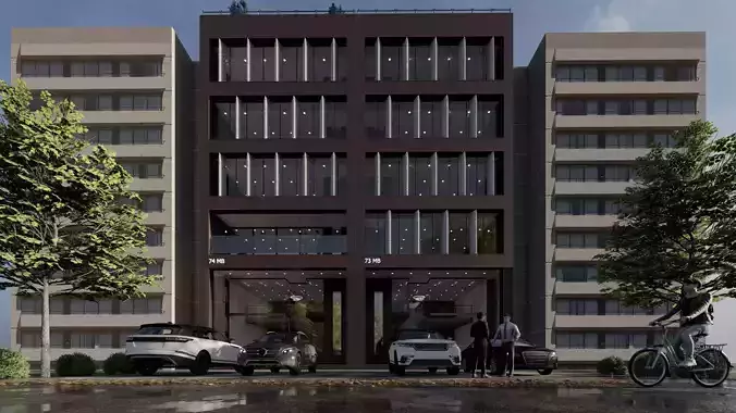 Corporate office 3d model