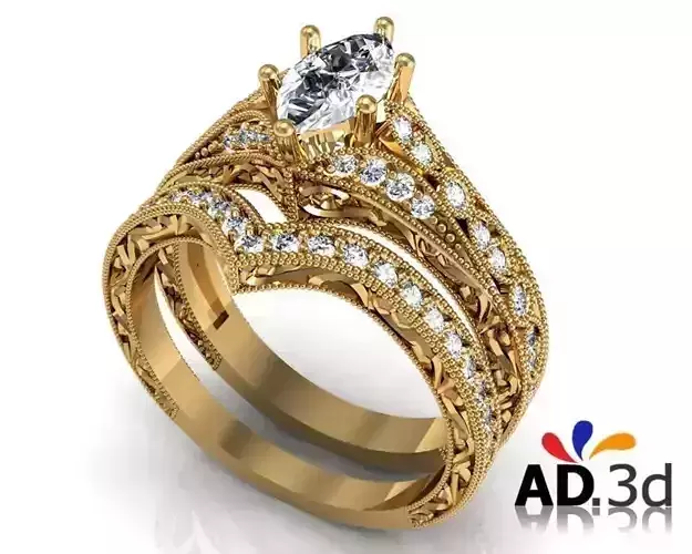 Golden ring 3D print model