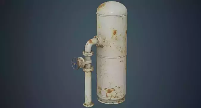 Indoor Gas Storage 1B Low-poly 3D model