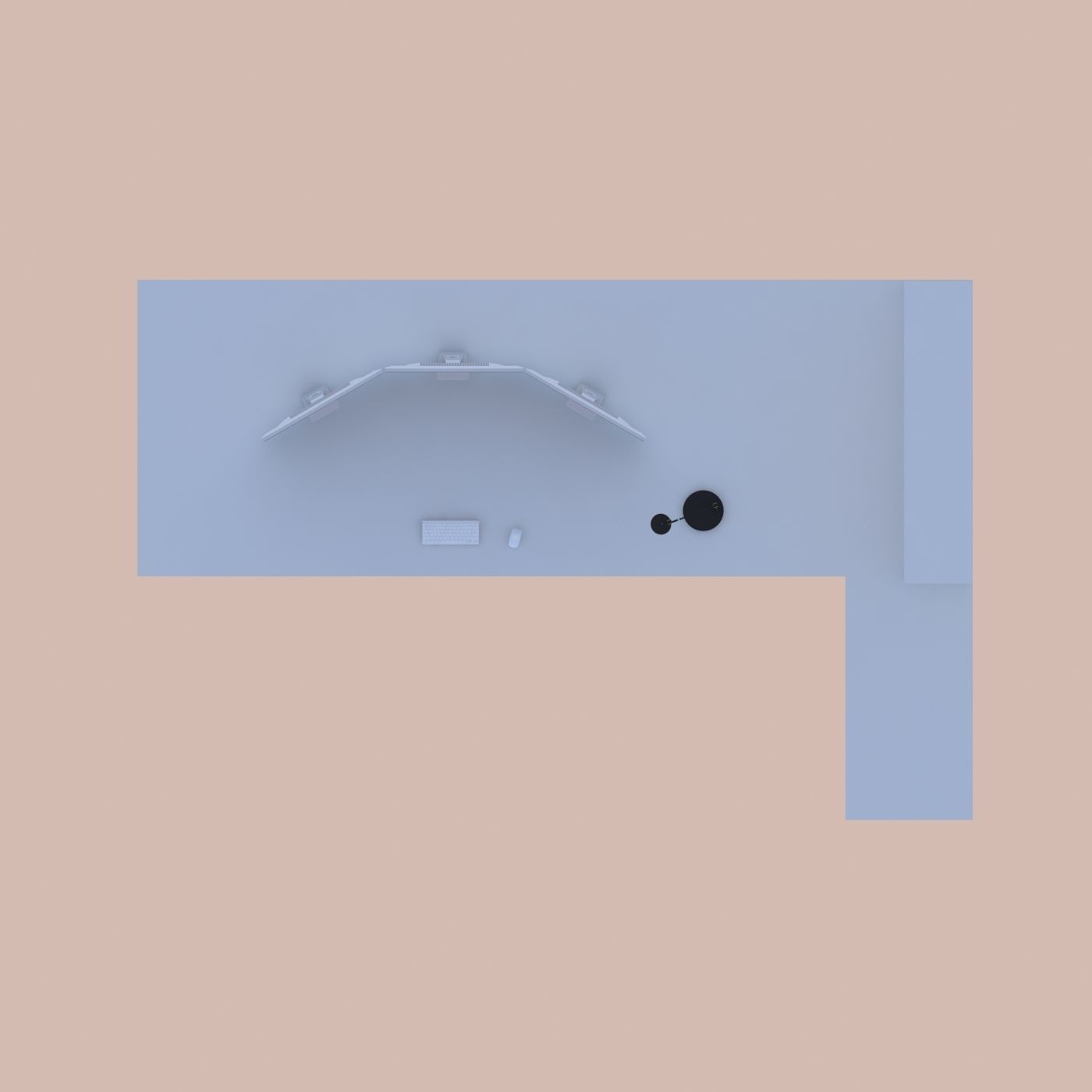 Hi-tech table Free 3D model_4