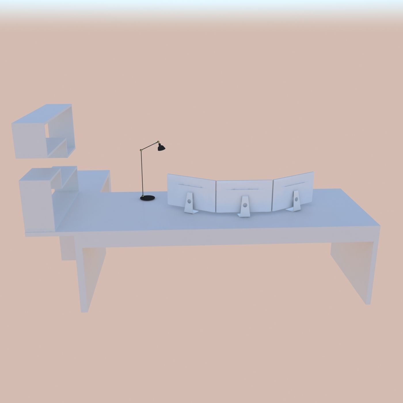 Hi-tech table Free 3D model_3