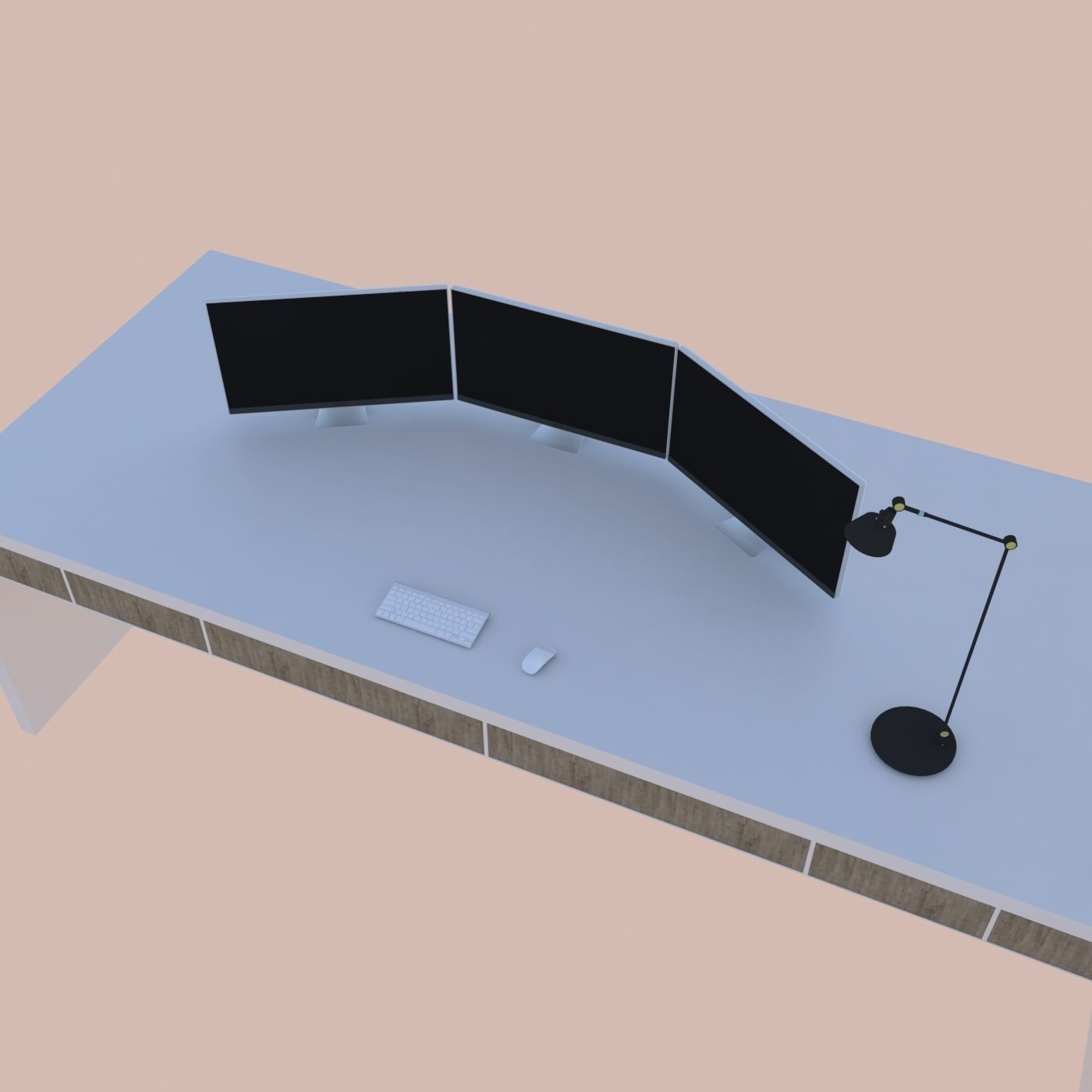 Hi-tech table Free 3D model_2
