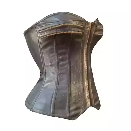 Zipper Corset Leather