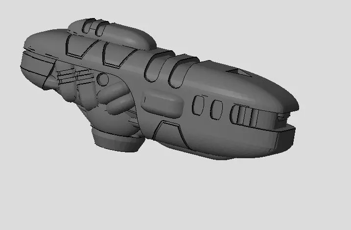 CHIBI-TECH SD - DELTAN HVY PLASMA GUNPOD          3D print model_0