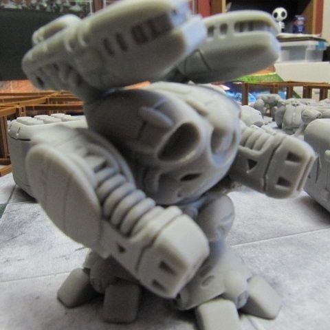CHIBI-TECH SD - DELTAN HVY PLASMA GUNPOD          3D print model_2